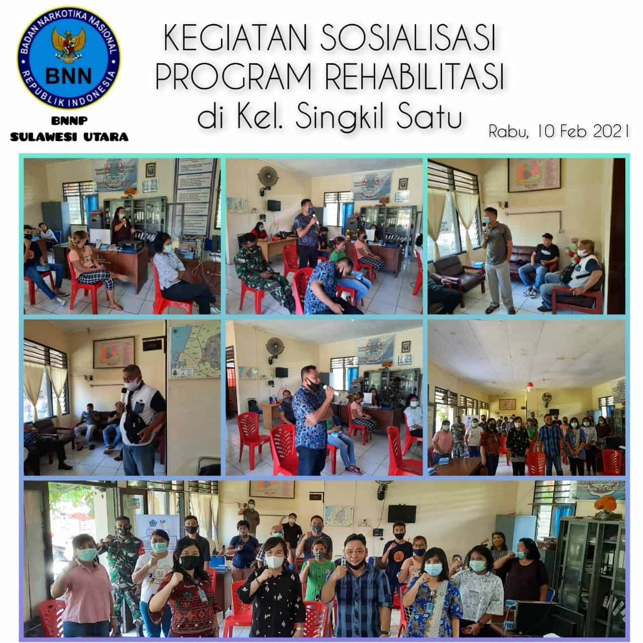 Sosialisasi Program Rehabilitasi kepada Perangkat Kelurahan Singkil Satu Konsep Otomatis