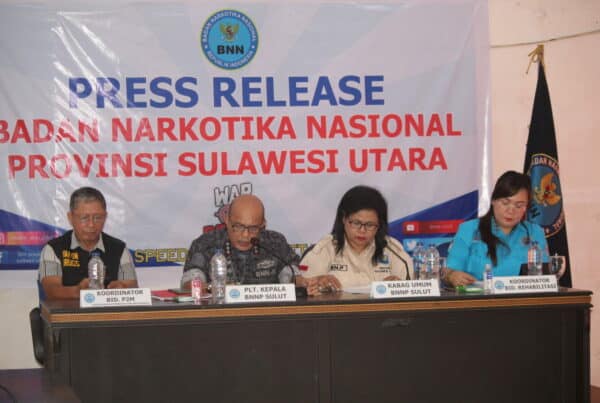 BNNP Sulut Ungkap 8 Kasus Narkotika Selama 2022