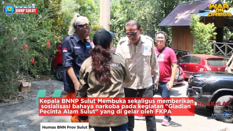 Sosialisasi bahaya narkoba pada kegiatan "Gladian Pecinta Alam Sulut" Konsep Otomatis