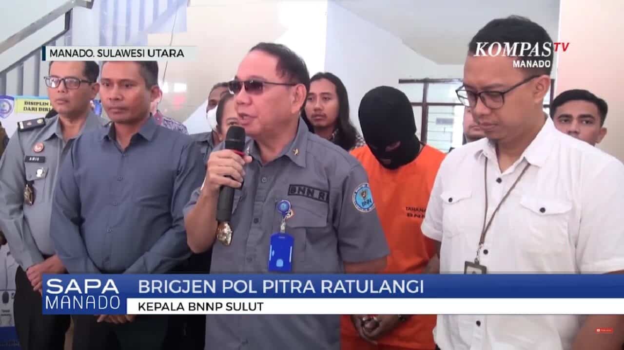Kurir Ganja di Manado Ditangkap BNN Sulawesi Utara, Barang Bukti Capai 500 Gram.