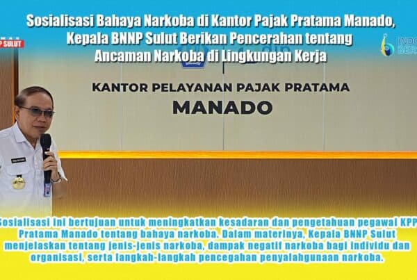 Sosialisasi Bahaya Narkoba di Kantor Pajak Pratama Manado