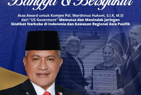 Penghargaan dari US Government Kepala BNN RI