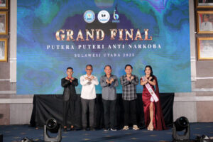 rand Final Pemilihana Putra-Putri Anti Narkoba 2025 Sukses digelar, Kepala BNNP Sulut Berperan sebagai Juri.